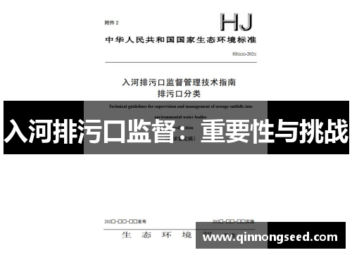 入河排污口监督：重要性与挑战